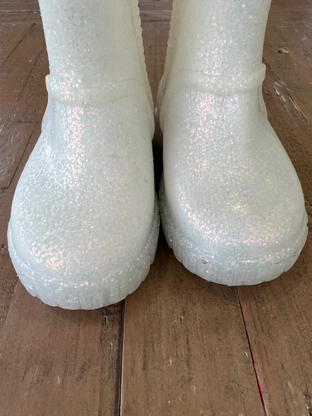 UGG white silver